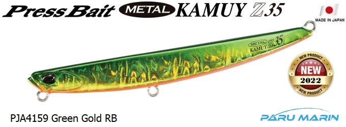 Duo Press Bait Metal Kamuy 35gr. PJA4159 Green Gold RB