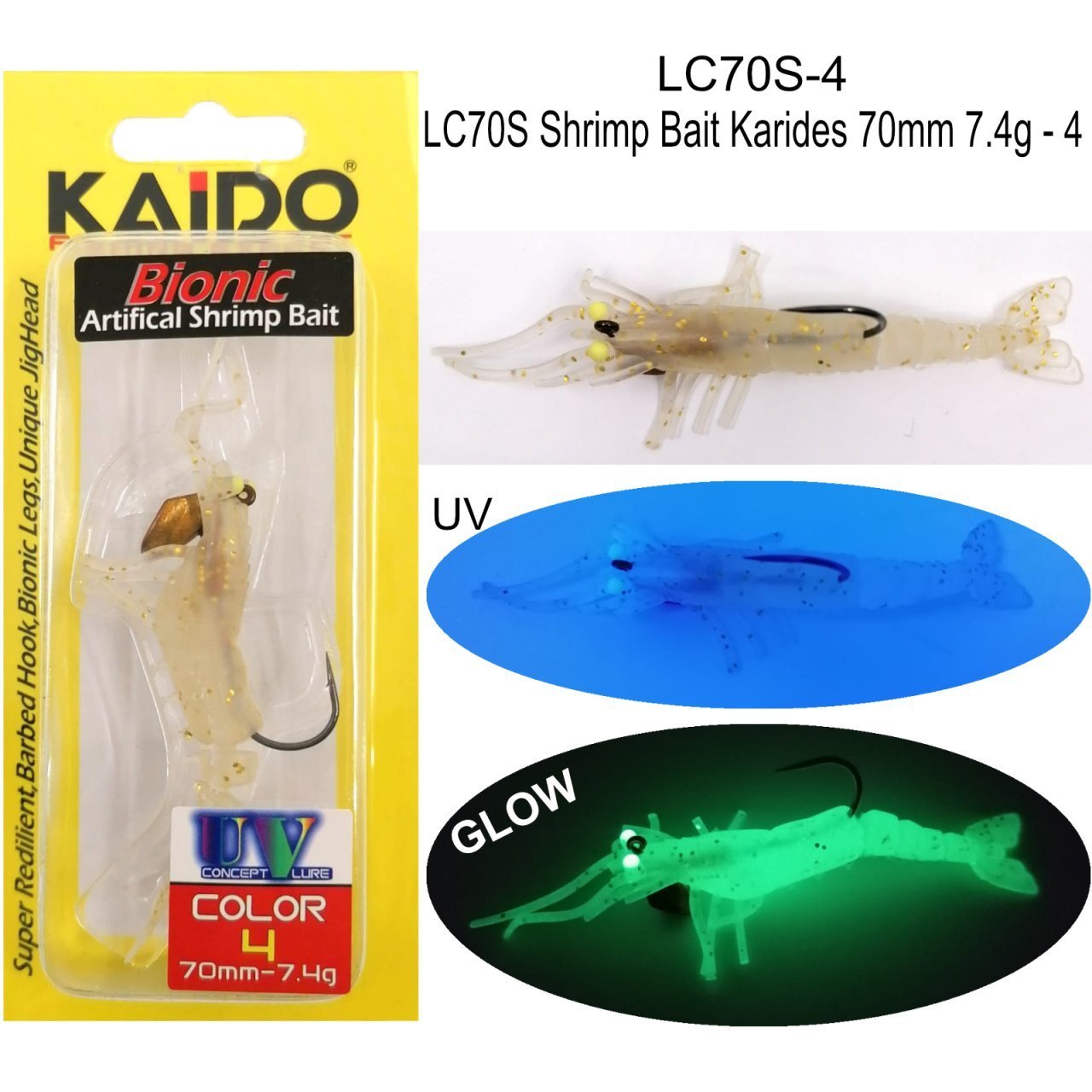 Kaido Silikon Karides 70 mm. 7.4gr. 4
