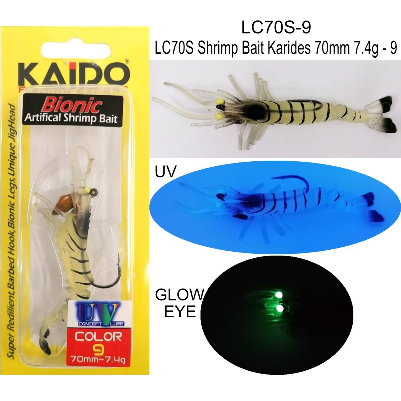 Kaido Silikon Karides 70 mm. 7.4gr. 9