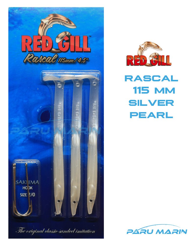 Red Gill Rascal 115mm Silikon Balık Silver Pearl
