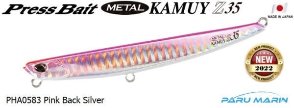 Duo Press Bait Metal Kamuy 35gr. PHA0583 Pink Back Silver