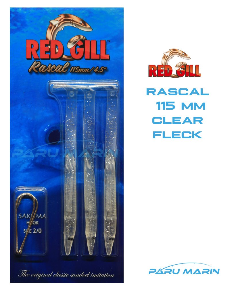Red Gill Rascal 115mm Silikon Balık Clear Fleck