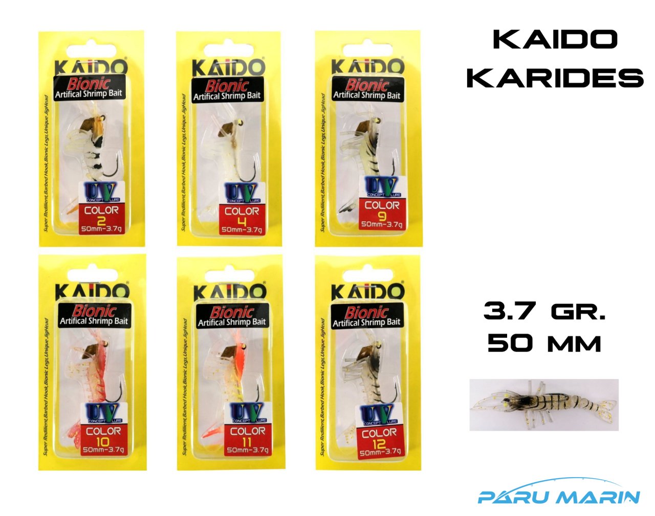 Kaido Silikon Karides 50 mm. 3.7 gr.