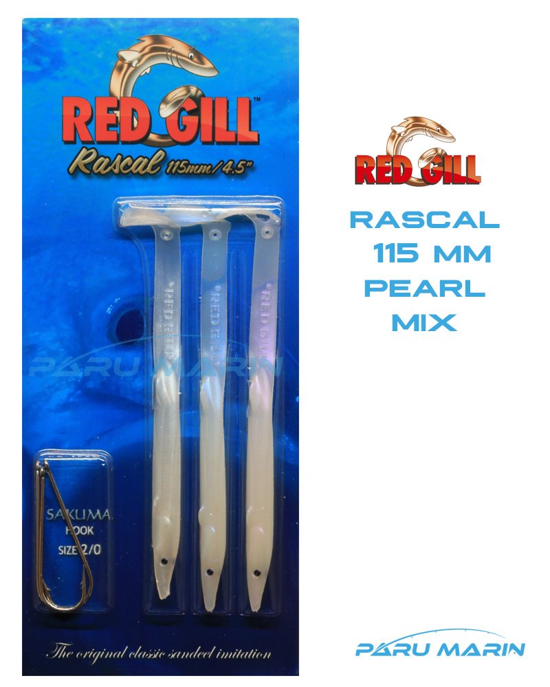 Red Gill Rascal 115mm Silikon Balık Pearl Mix