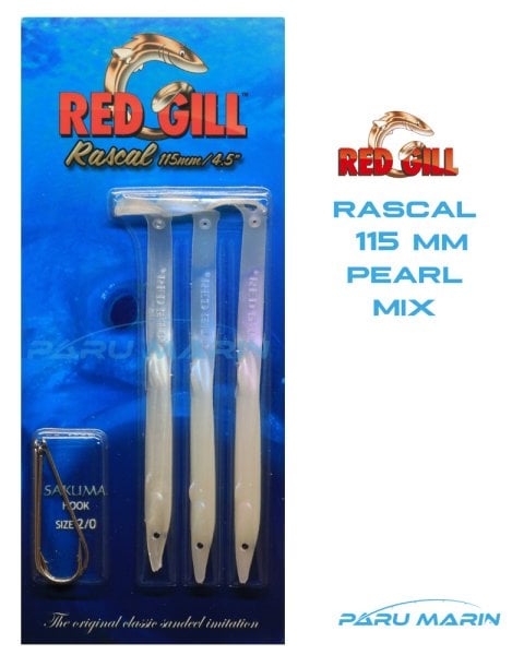 Red Gill Rascal 115mm Silikon Balık Pearl Mix