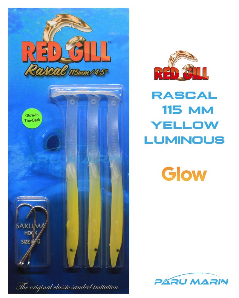Red Gill Rascal 115mm Silikon Balık Yellow Luminous