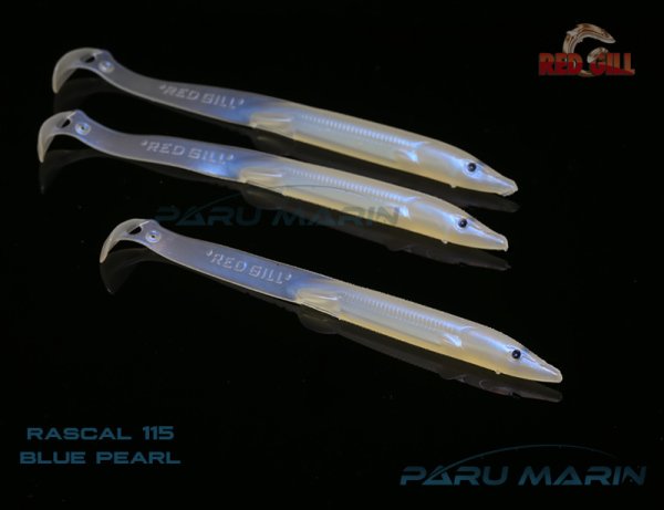 Red Gill Rascal 115mm Silikon Balık Blue Pearl