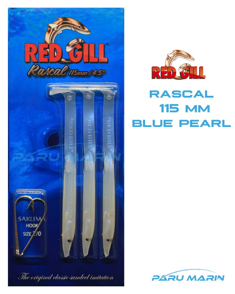 Red Gill Rascal 115mm Silikon Balık Blue Pearl