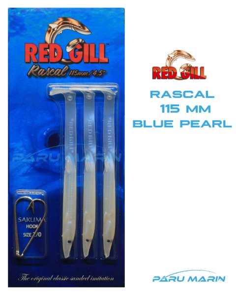 Red Gill Rascal 115mm Silikon Balık Blue Pearl