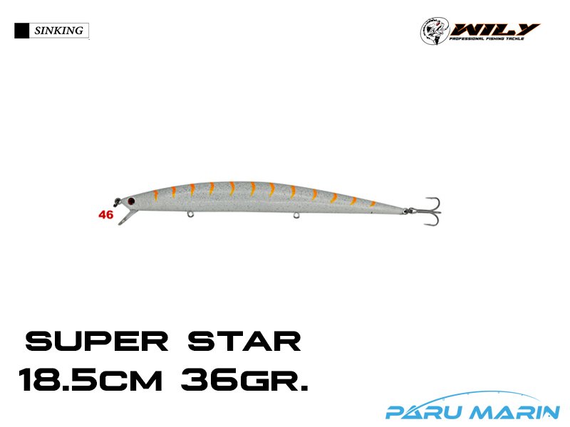 Wily Super Star 18.5cm 36gr. (Sinking) No:46