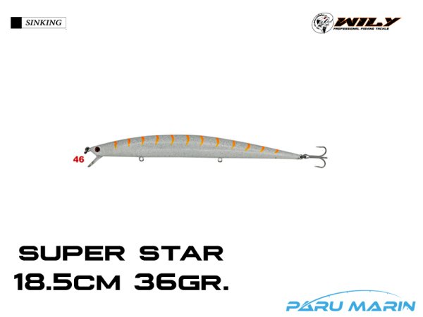 Wily Super Star 18.5cm 36gr. (Sinking) No:46
