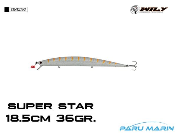 Wily Super Star 18.5cm 36gr. (Sinking) No:46
