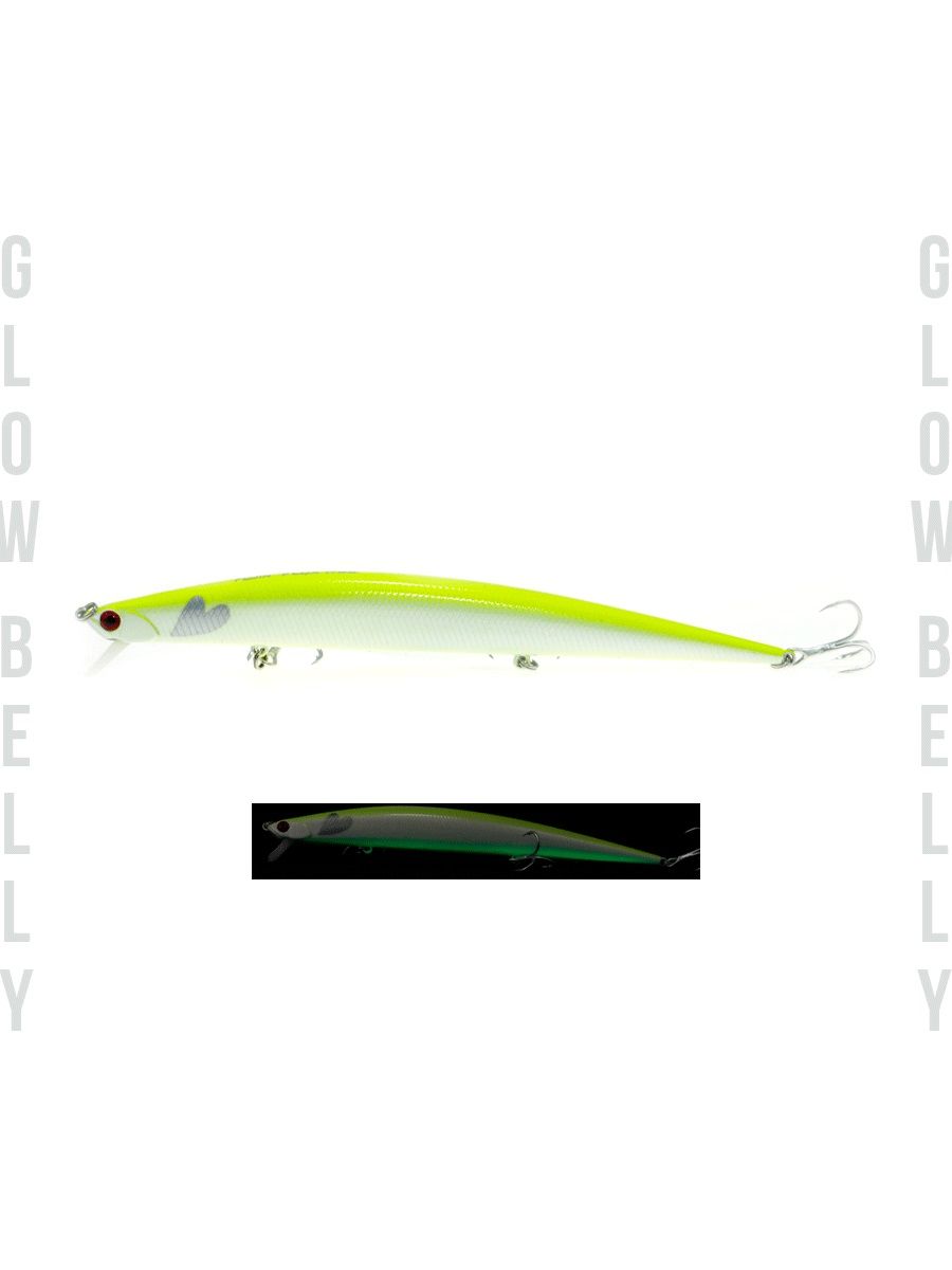 Fujin Flux 175mm 29gr. Sinking Maket Balık 017 GLOW BELLY