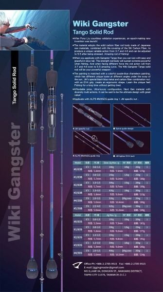 Jigging Master Wiki Gangster Tango Solid Rod  #63/B 190cm Slow Jig Max 420gr. Tetikli Kamış