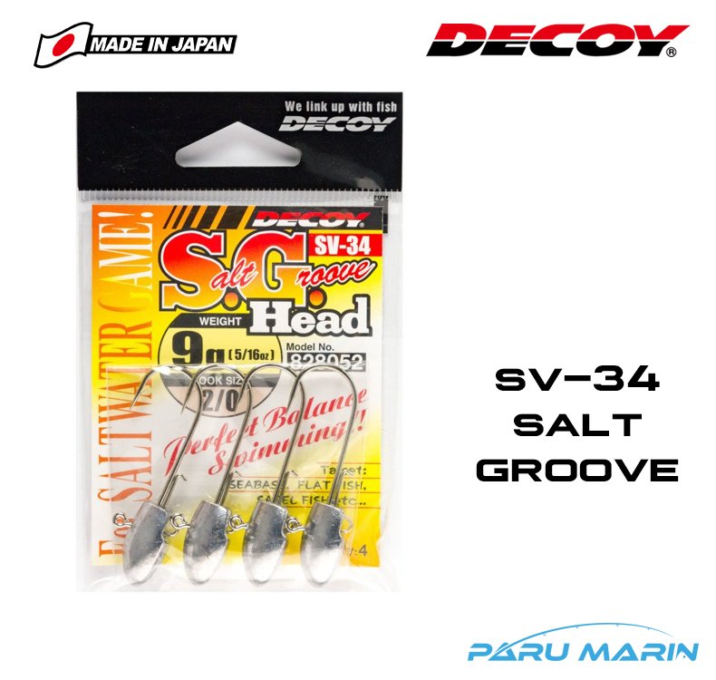 DECOY SV-34 Salt Groove JH Jig Head Zoka