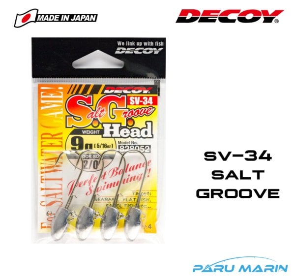 DECOY SV-34 Salt Groove JH Jig Head Zoka