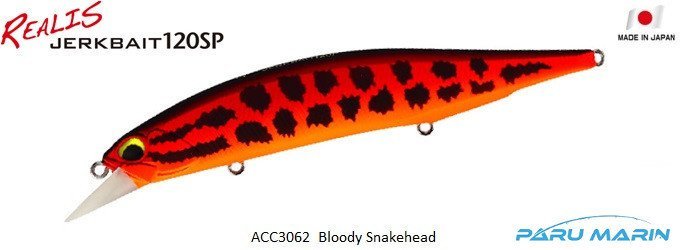 Duo Realis Jerkbait 120SP ACC3602 / Bloody Snakehead