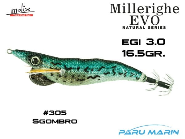 Molix Millerighe EVO NATURAL EGI 3.0 Sgombro