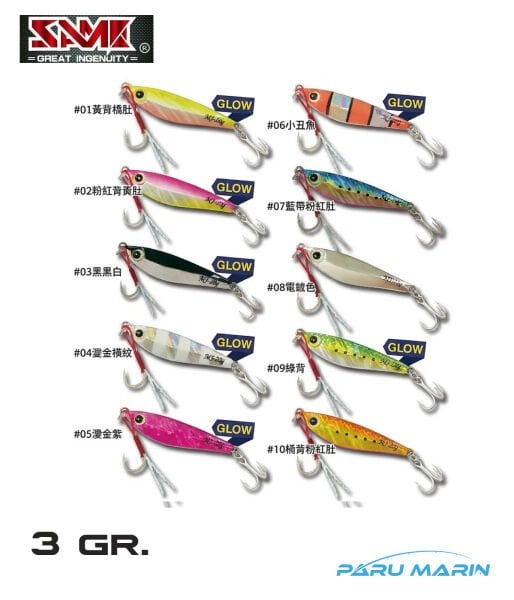 SAME Minnow Jig 3gr. Jig Yem