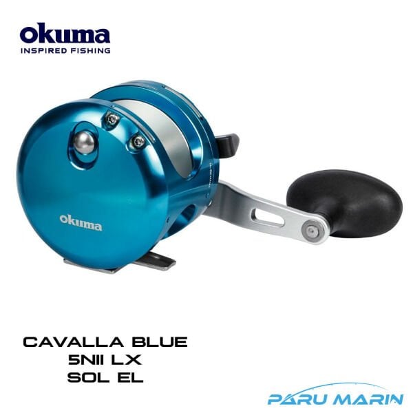 Okuma Cavalla Blue 5NII LX Sol El Dar Gövde Çıkrık Makine