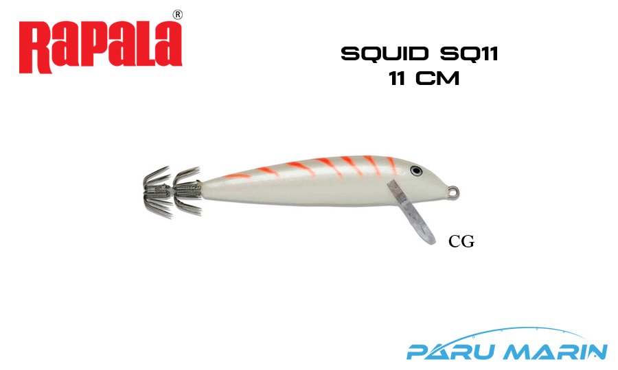 Rapala Squid SQ9 -  9 cm Sahte Kalamar Zokası CG - PEARL ORANGE