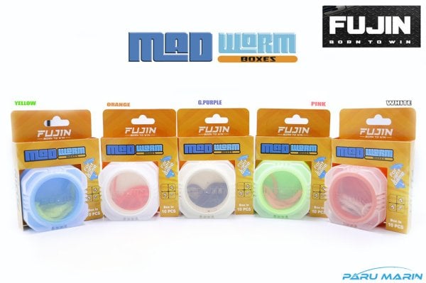 Fujin Mad Worm 9 cm LRF Silikonu Boru Kurdu Turuncu