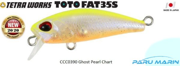 Duo Tetra Works Toto Fat 35S CCC0390 Ghost Pearl Chart
