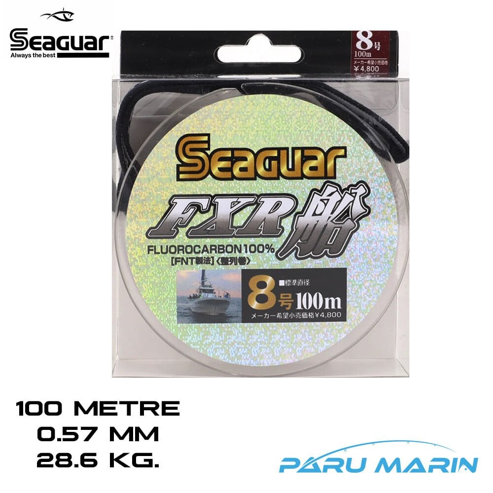 SEAGUAR FXR %100 Florokarbon 0.57mm-28.6kg. 100 mt. Misina
