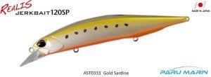 Duo Realis Jerkbait 120SP AST0333 / Golden Sardine