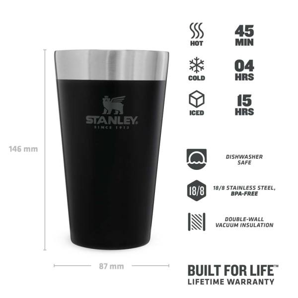 Stanley Adventure Soğuk İçecek Bardağı 0.47Lt. SİYAH