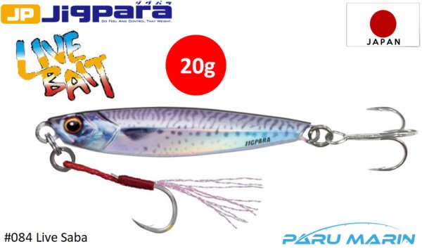 Major Craft Jigpara Short JPS-20gr. #84 Live Saba