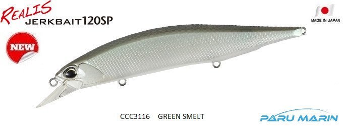 Duo Realis Jerkbait 120SP CCC3116 / Green Smelt