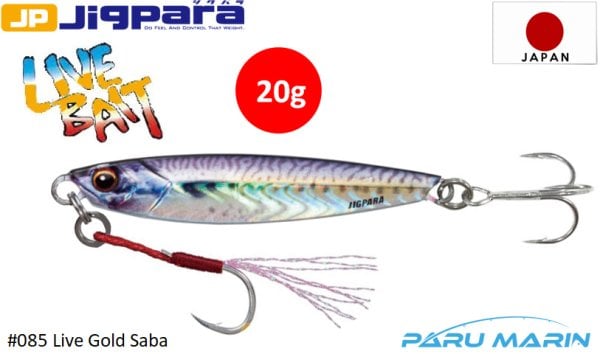 Major Craft Jigpara Short JPS-20gr. #85 Live Gold Saba