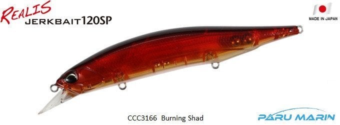 Duo Realis Jerkbait 120SP CCC3166 / Burning Shad