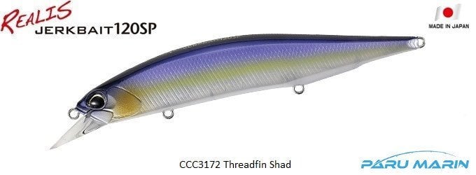 Duo Realis Jerkbait 120SP CCC3172 / Threadfin Shad