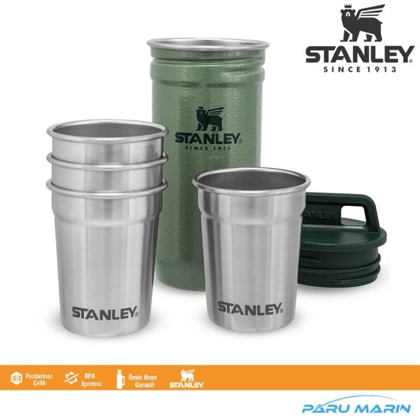Stanley Adventure Çelik Shot Bardak Seti YEŞİL