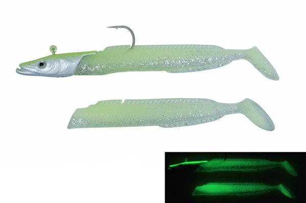 Fujin Salt Eel 10cm 12gr x2 Silikon Yem 034 Glowy
