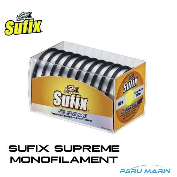 Sufix Supreme Monofilament Misina 100'er Metre 0.25mm - 4.5kg.