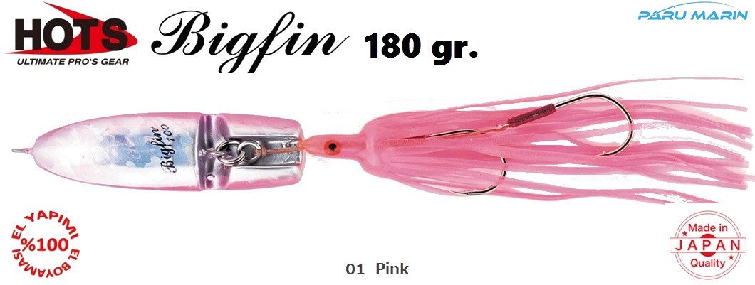 Hots Bigfin Inchiku 180gr. 	01  Pink