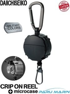 Daiichiseiko Crip On Reel + Micro Case 2 Gözlü Aksesuar Askısı Black