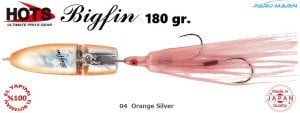 Hots Bigfin Inchiku 180gr. 	04  Orange Silver