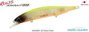 Duo Realis Jerkbait 120SP GEA3603 / KZ Ghost Chart