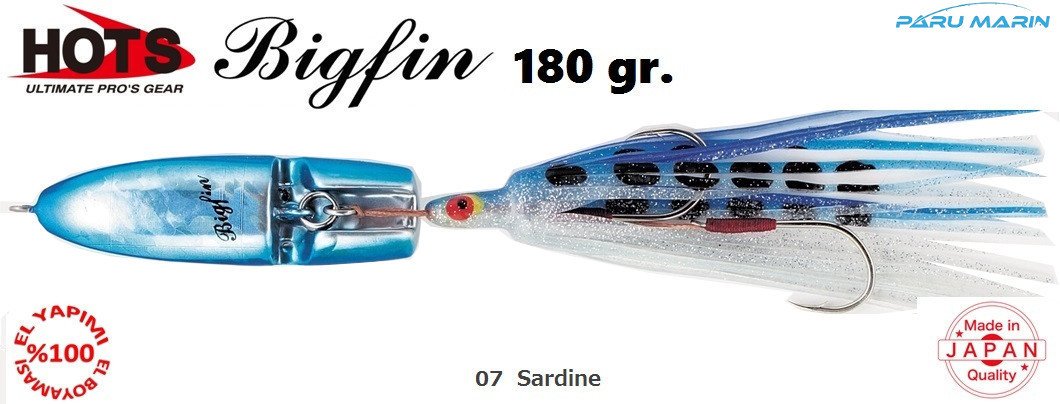 Hots Bigfin Inchiku 180gr. 	07  Sardine