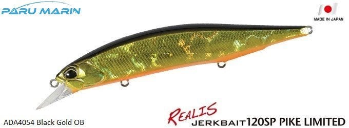 Duo Realis Jerkbait 120SP Pike ADA4054 / Black Gold OB