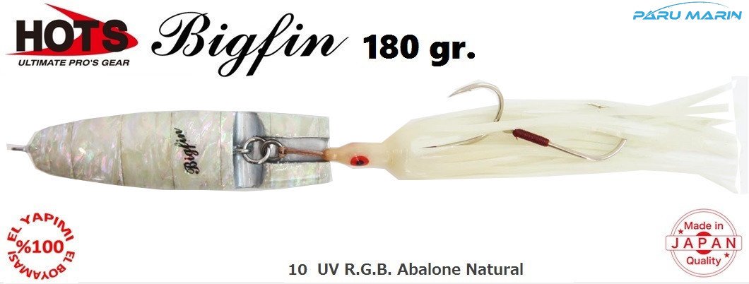 Hots Bigfin Inchiku 180gr. 	10  UV R.G.B. Abalone Natural