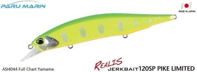 Duo Realis Jerkbait 120SP Pike ASI4044 / Full Chart Yamame