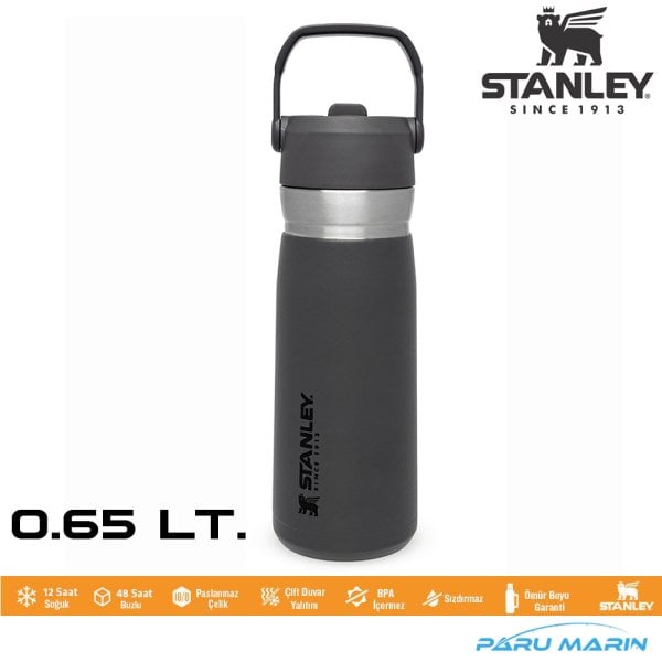 Stanley GO Iceflow Pipetli Paslanmaz Çelik Soğuk Su Termosu 0.65 LT FÜME