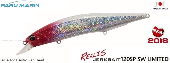 Duo Realis Jerkbait 120SP SW AOA0220 / Astro Red Head