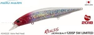 Duo Realis Jerkbait 120SP SW AOA0220 / Astro Red Head
