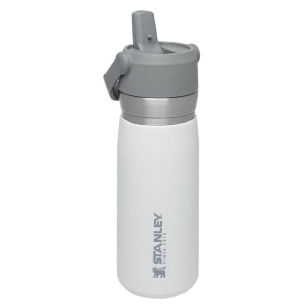 Stanley GO Iceflow Pipetli Paslanmaz Çelik Soğuk Su Termosu 0.65 LT BEYAZ